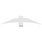 Ekena Millwork Bellingham Architectural Grade PVC Gable Bracket, 60"W x 12 1/2"H x 4"D x 6"F, 5/12 Pitch GBP060X13X0406BEL00 - alternate 4